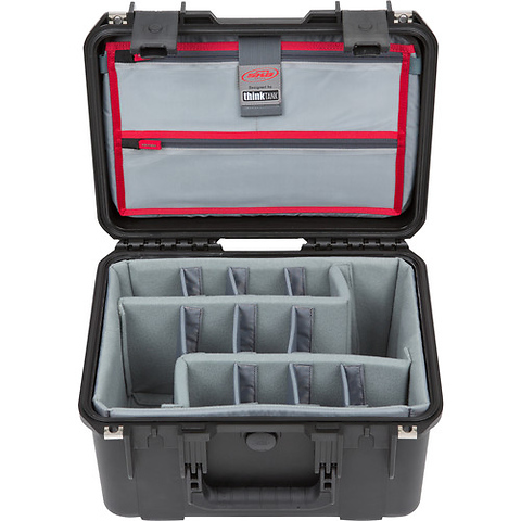iSeries 1510-9 Waterproof Utility Case with Foam Dividers and Lid Organizer (Black) Image 0