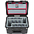 iSeries 1510-9 Waterproof Utility Case with Foam Dividers and Lid Organizer (Black)