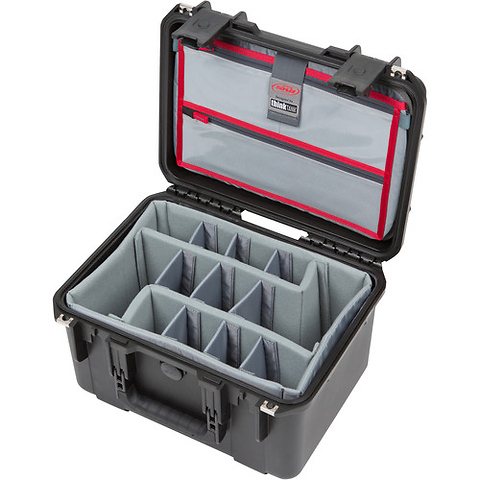 iSeries 1510-9 Waterproof Utility Case with Foam Dividers and Lid Organizer (Black) Image 2