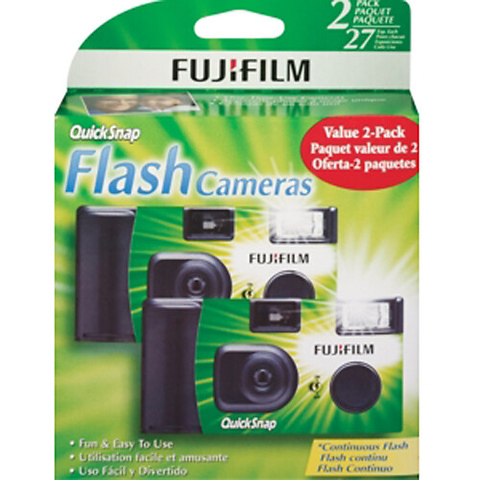 QuickSnap Flash 400 One-Time-Use Disposable Camera (27 Exposures, 2-Pack) Image 1