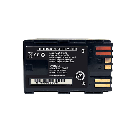 Nano-C98MX M-Snap 14.8V Battery for Select Canon Cameras Image 2