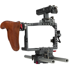 ES-T37-A Camera Cage Rig w/Wooden Handgrip for GH4 & GH5 - Pre-Owned Image 0