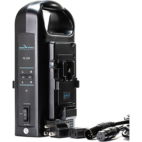 2 x Kratos 99Wh V-Mount Li-Ion Batteries and Dual V-Mount Charger Kit Image 2