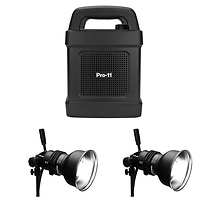 Pro-11 and Two ProHead Plus Flash Head with Zoom Reflector Image 0
