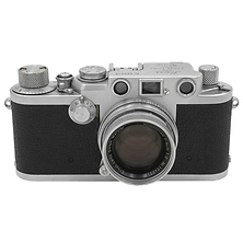 IIIF Red Dial with Summicron 5cm f/2 Collapsible Lens Kit Chrome - Pre-Owned Image 0
