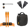 TetherPro Optima 10G Starter Tethering Kit (15', High-Visibility Orange) Thumbnail 0