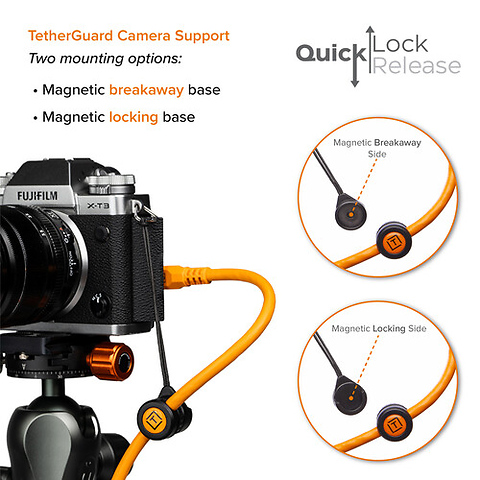 TetherPro Optima 10G Starter Tethering Kit (15', High-Visibility Orange) Image 5