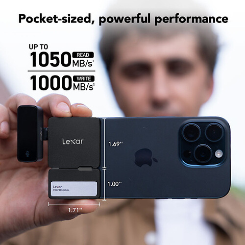 2TB Professional Go USB 3.2 Gen 2 Portable SSD (Black) Image 9