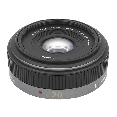 Lumix G 20mm f/1.7 ASPH Lens for Micro Four Thirds (Charcoal/Black) - Pre-Owned Image 0