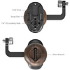Wooden Side Handle with 1/4 in.-20 Screw Mounts Thumbnail 3