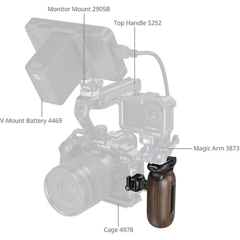 Wooden Side Handle with NATO Clamp Image 7