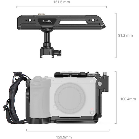 Basic Cage Kit with Rotating Top Handle for Sony FX2 Image 2