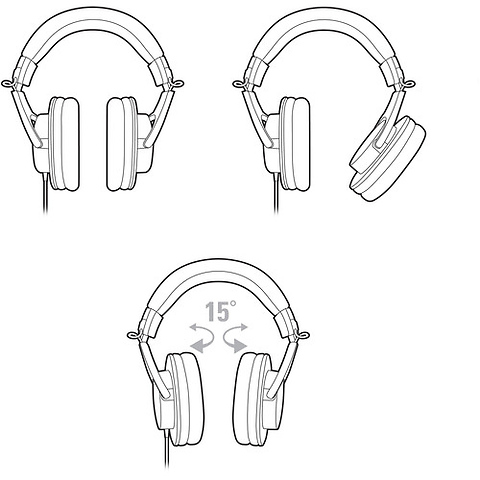 ATH-M20x Closed-Back Monitor Headphones (Black) - Pre-Owned Image 2