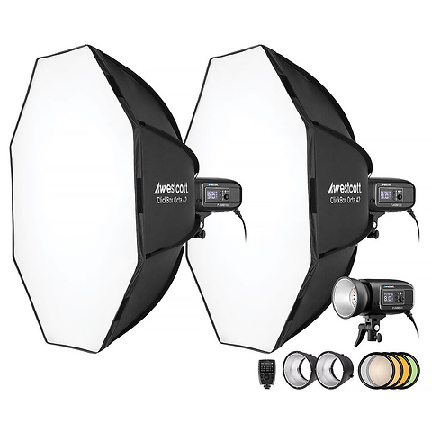 FJ400-SE 400Ws Strobe with FJ-X3 S Trigger for Sony (3-Light Kit) Image 0