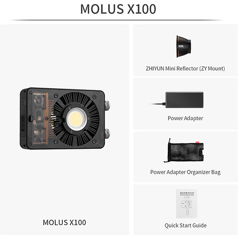 MOLUS X100 Bi-Color Pocket COB Monolight - Pre-Owned Image 1