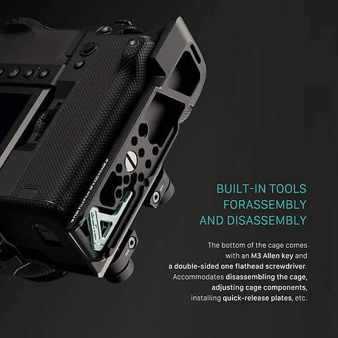 Cage Lightweight Kit for Fujifilm GFX100 II (Black) Image 9