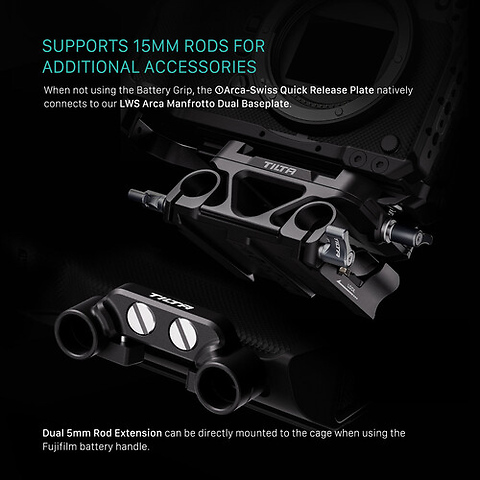 Cage Lightweight Kit for Fujifilm GFX100 II (Black) Image 11