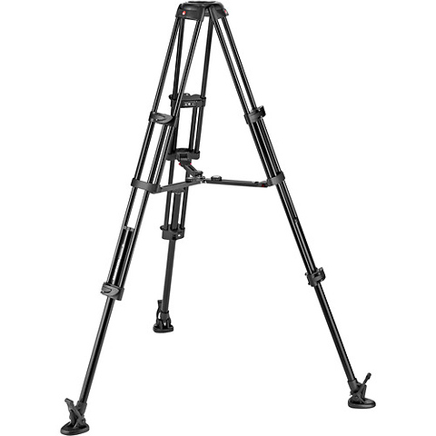 Aluminum Twin Leg Video Tripod with Mid-Level Spreader MVTTWINMAUS - Pre-Owned Image 0