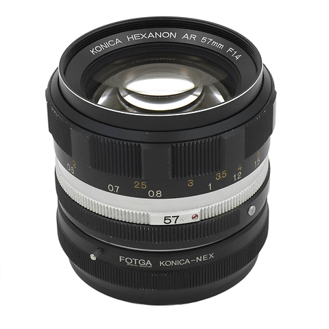 57mm f/1.4 Hexanon AR Mount with E-Mount Adapter Lens - Pre-Owned Image 0