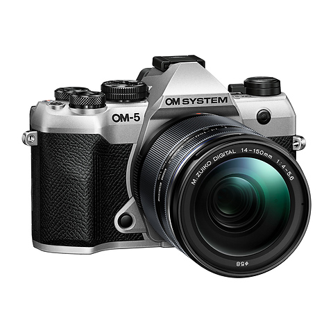 OM-5 Mark II Mirrorless Micro Four Thirds Digital Camera with 14-150mm f4.0-5.6 II Lens (Silver) Image 1