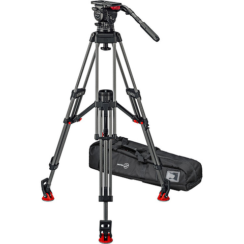 FSB 16T Mk II System with CF-100ENG 2CF Carbon Fiber Tripod Legs and Mid-Level Spreader Image 0