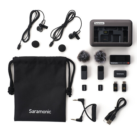 Air 2-Person Mini Wireless Lavalier Microphone System for Mobile Devices, Cameras & Computers (2.4 GHz) Image 6