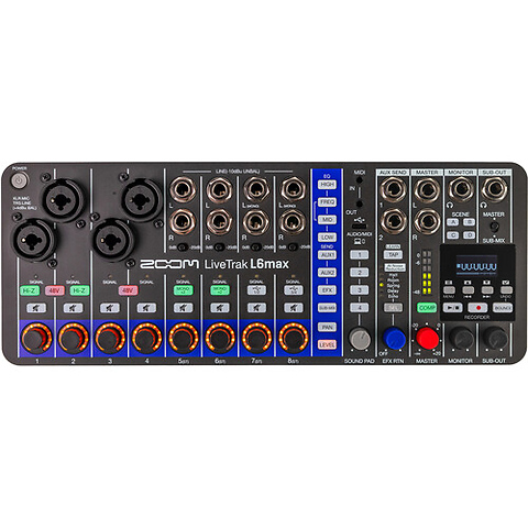 LiveTrak L6max Portable 12-Channel Mixer and Recorder Image 2