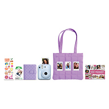 INSTAX Mini 12 Holiday Instant Film Camera Bundle (Pastel Blue) Image 0