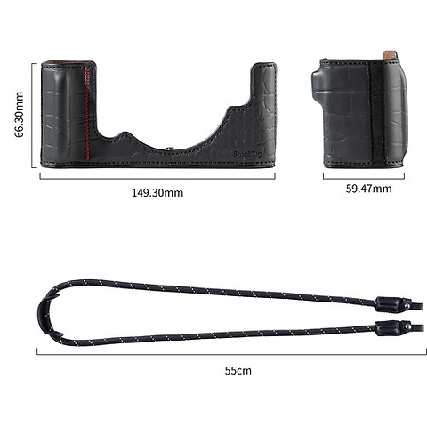 Leather Half Case Kit for Nikon Zf (Black) Image 2
