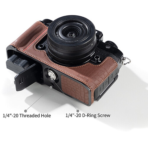 Leather Half Case Kit for Nikon Zf (Brown) Image 3