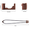 Leather Half Case Kit for Nikon Zf (Brown) Thumbnail 2