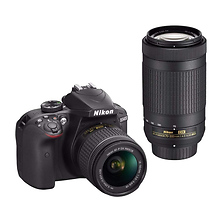 D3400 w/ AF-P DX 18-55mm VR & AF-P DX 70-300mm - Pre-Owned Image 0