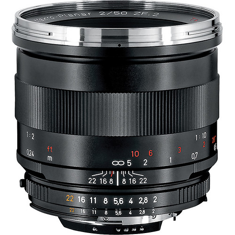 Makro-Planar T* 50mm f/2 ZF.2 Manual Focus Lens for Nikon F-Mount Cameras - Pre-Owned Image 1