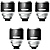 Mantis 1.33X Full Frame Anamorphic 25, 35, 50, 75, 100mm 5-Lens Set (ARRI PL)