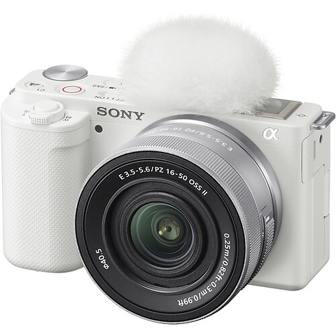 Alpha ZV-E10 Mirrorless Digital Camera with 16-50mm f/3.5-5.6 II Lens (White) Image 1