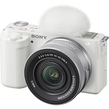 Alpha ZV-E10 Mirrorless Digital Camera with 16-50mm f/3.5-5.6 II Lens (White)