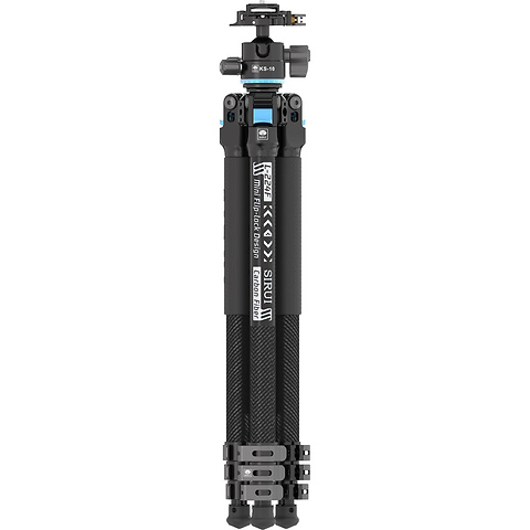 L-224F Carbon Fiber Photo Tripod with KS-10 Low Gravity QR Ball Head Image 3