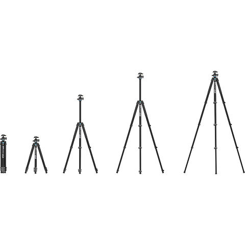 L-224F Carbon Fiber Photo Tripod with KS-10 Low Gravity QR Ball Head Image 5