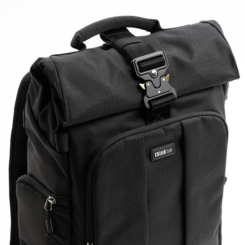 FocusPoint Rolltop Camera Backpack (Asphalt Black, 22 L) Image 3