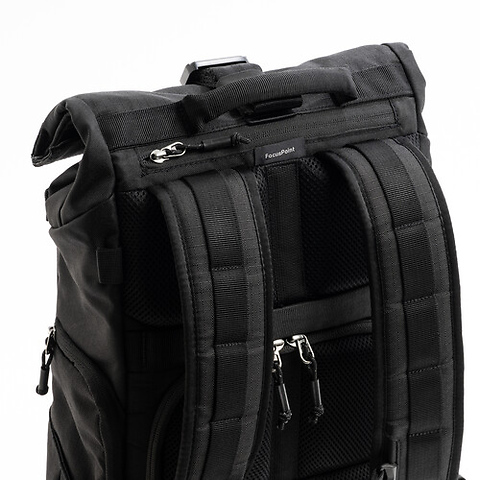 FocusPoint Rolltop Camera Backpack (Asphalt Black, 22 L) Image 6