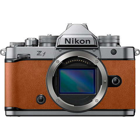 Z f Mirrorless Digital Camera Body (Silver & Cognac Brown) Image 0