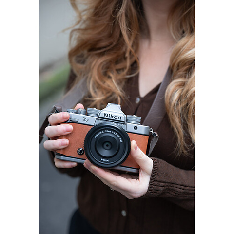Z f Mirrorless Digital Camera Body (Silver & Cognac Brown) Image 7