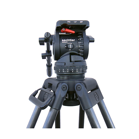 System Video 20 S1 Fluid Head HD w/Carbon Fiber Tripod Legs - Pre-Owned Image 4