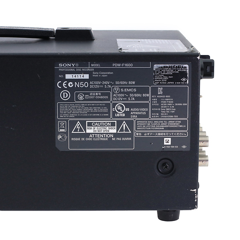 PDW-F1600 XDCAM HD422 Professional Disk recorder - Pre-Owned Image 2