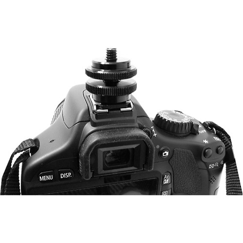 Hot Shoe Adapter 3/8 in.-1/4 in. with Barrel Adapter Image 4