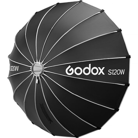 Bowens Mount Umbrella-Style Easy Lock Softbox (Black/White, 47.2 in.) Image 0
