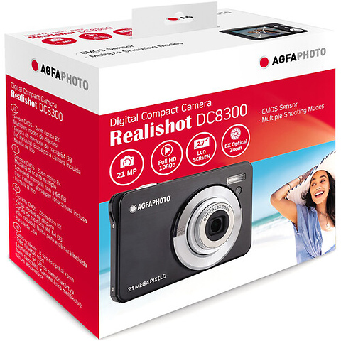 Realishot DC8300 Compact Digital Camera (Black) Image 3