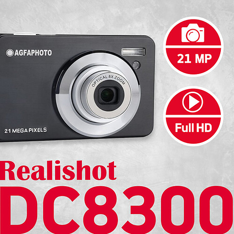 Realishot DC8300 Compact Digital Camera (Black) Image 4