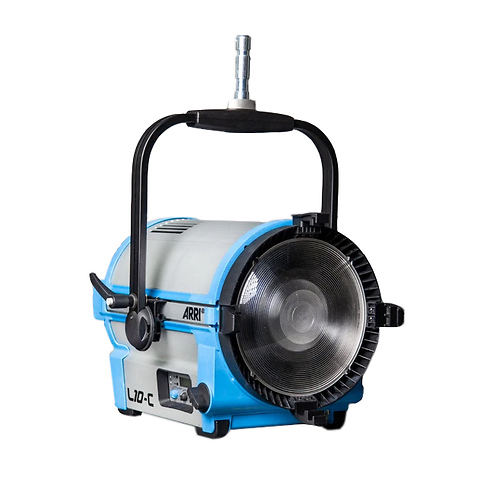 L10-C Color LED Fresnel Stand Mount w/23 Cable & Barn Doors (Blue/Silver) - Pre-Owned Image 1