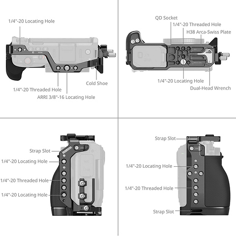Advanced Camera Cage Kit for Nikon ZR Image 3
